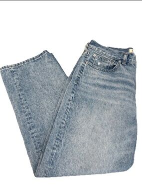 Madewell Low Slung Straight Light Medium WashDenim Jeans Women’s Size 27 Petite